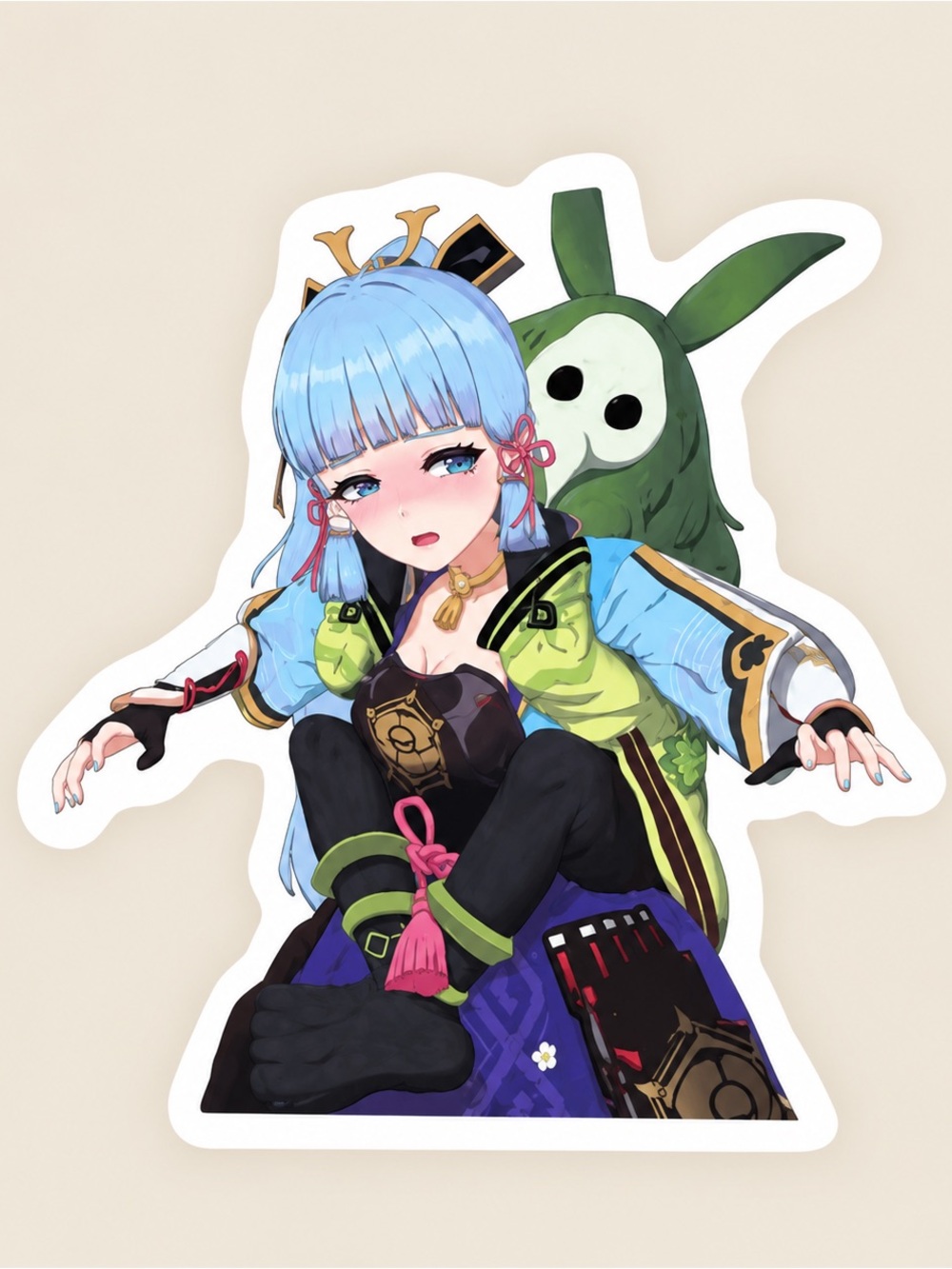 Kamisato Ayaka & Aranara | Genshin Impact | Vinyl Sticker | 5/$10